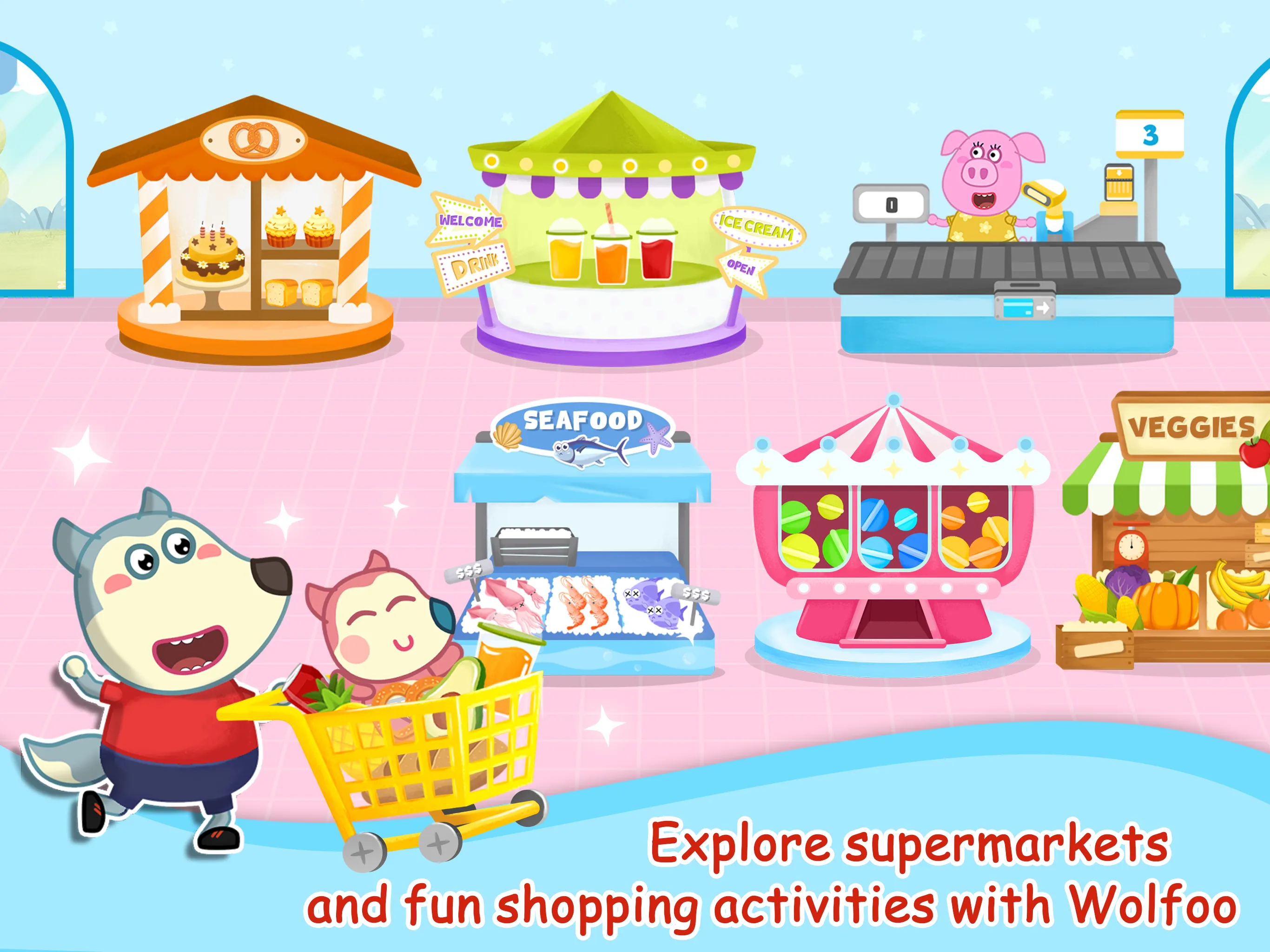 Wolfoo Supermarket, Shopping | Indus Appstore | Screenshot