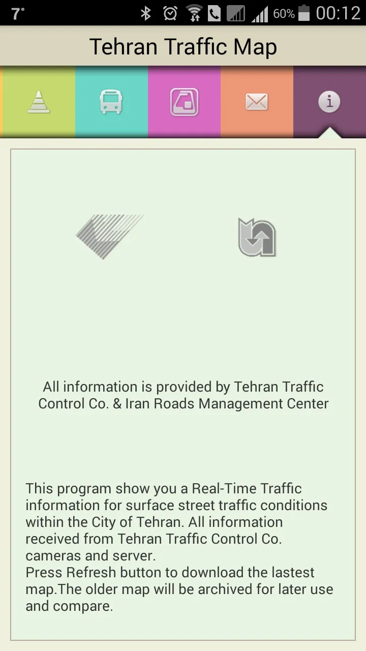 Tehran Traffic Map | Indus Appstore | Screenshot