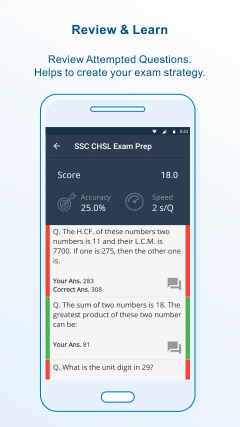 SSC CHSL Exam Preparation Test | Indus Appstore | Screenshot