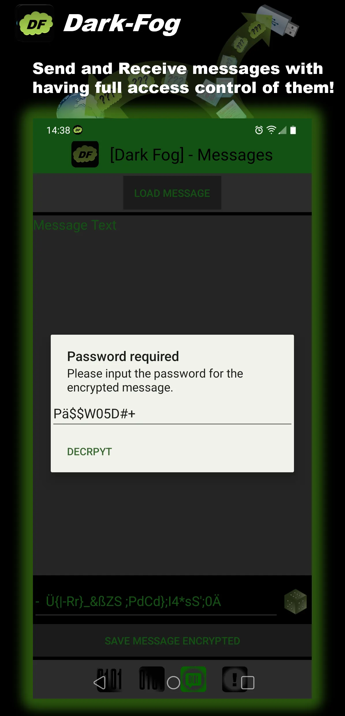 DarkFog | Easy File Encryption | Indus Appstore | Screenshot