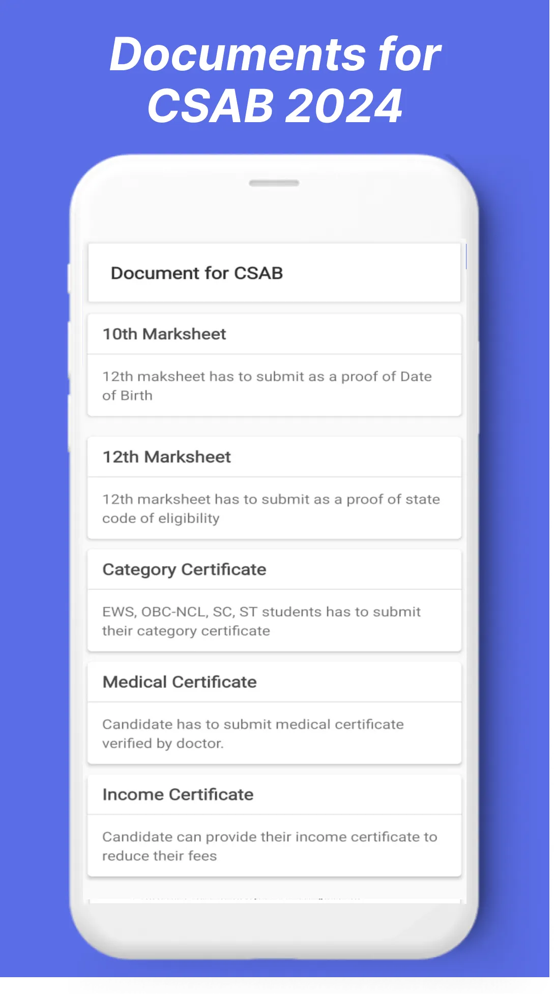 CSAB Counselling NIT IIIT GFTI | Indus Appstore | Screenshot