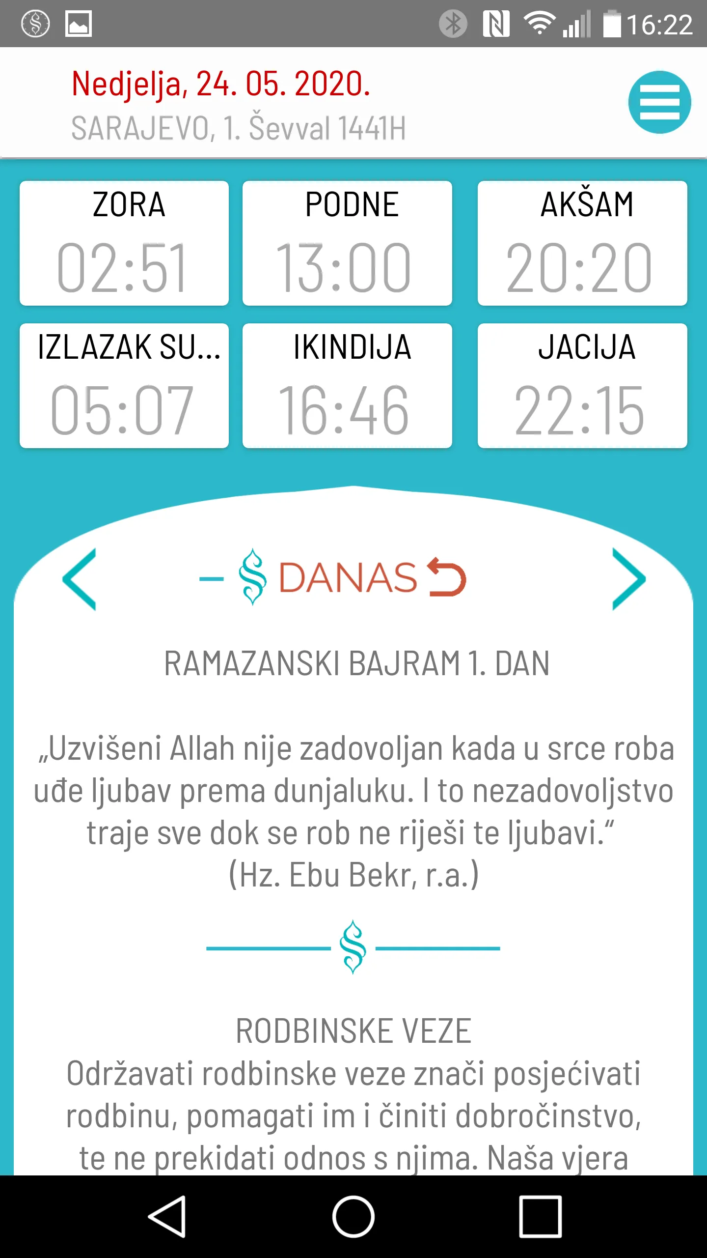 Semerkand Vaktija BiH | Indus Appstore | Screenshot