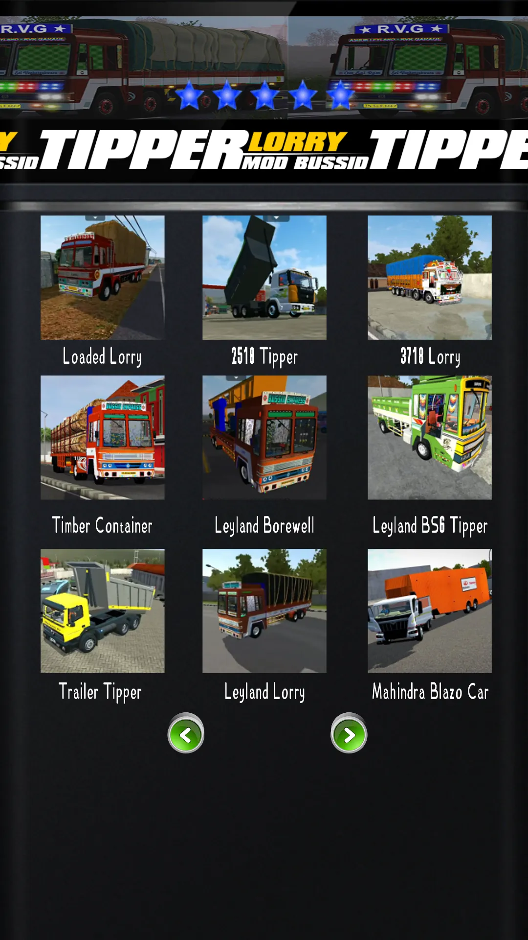 Tipper Lorry Mod Bussid | Indus Appstore | Screenshot