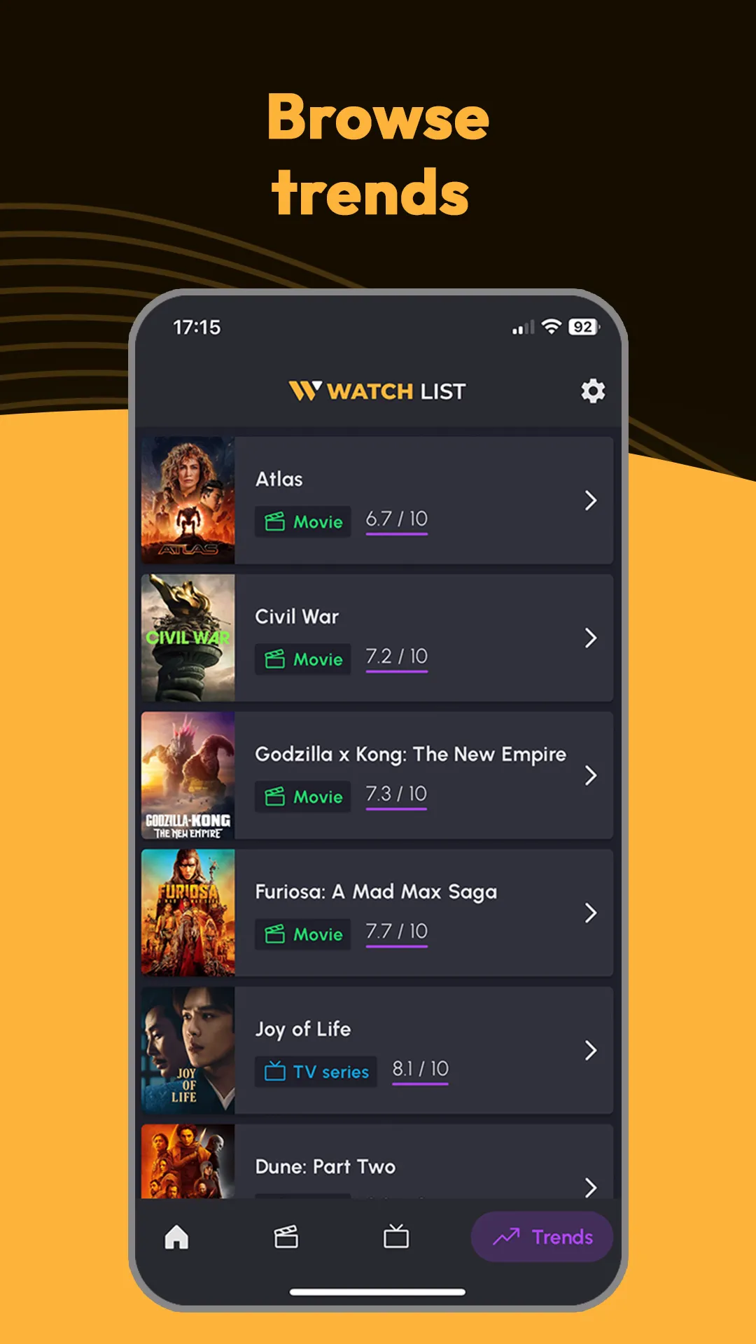 Watch List: TV Series & Movies | Indus Appstore | Screenshot