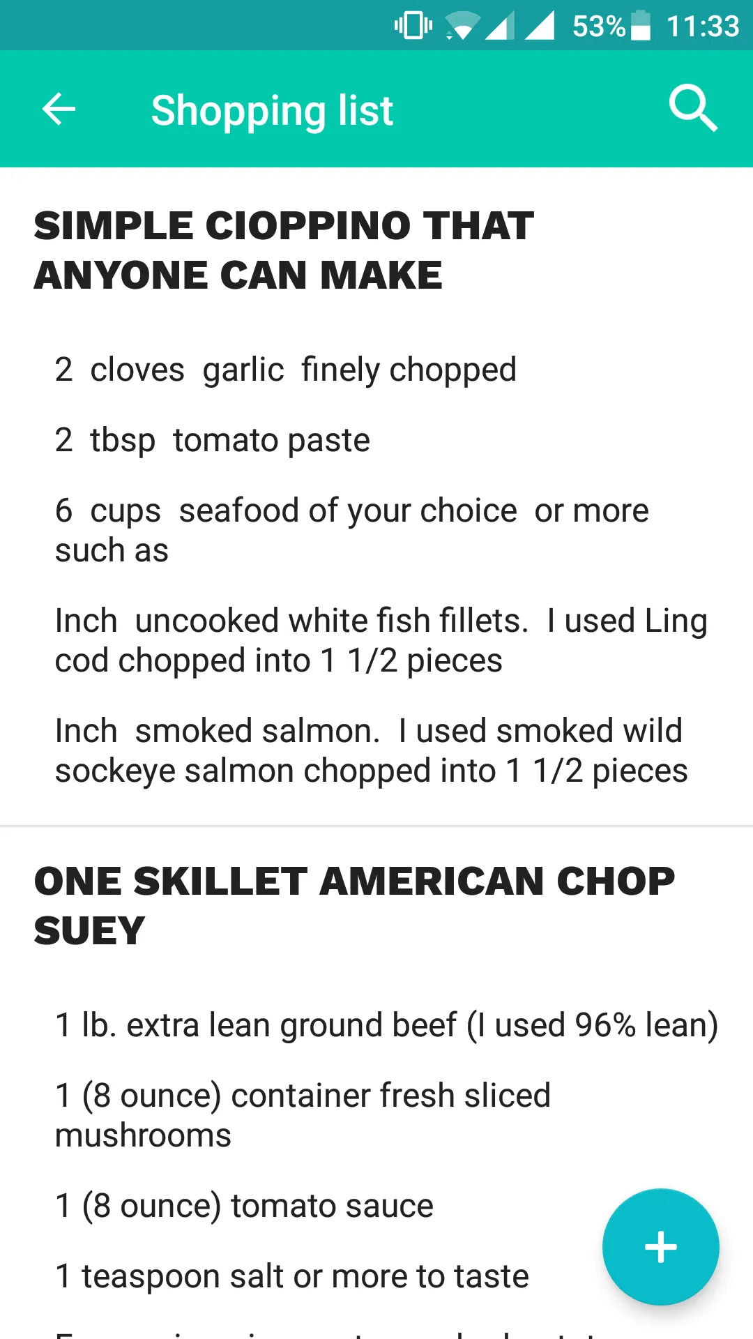 American cookbook | Indus Appstore | Screenshot