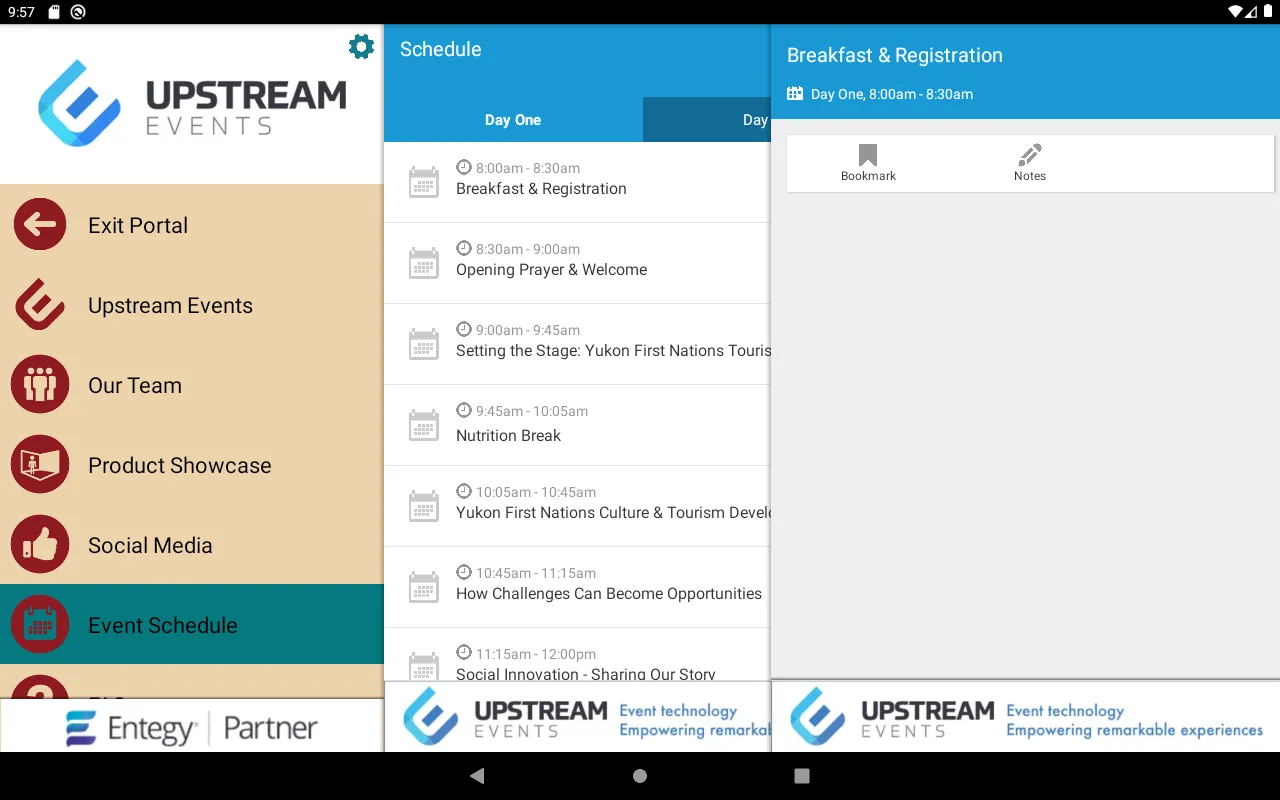 Upstream Events Portal | Indus Appstore | Screenshot