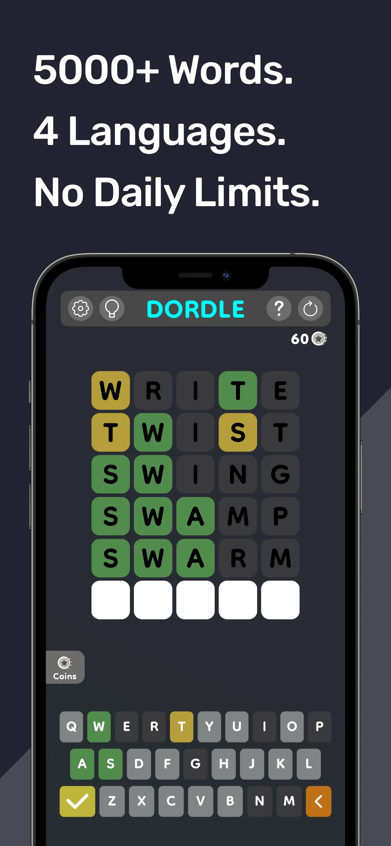 Dordle: 5-Letter NTY Word Game | Indus Appstore | Screenshot