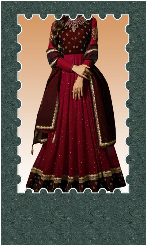 Women Anarkali Dress Frames | Indus Appstore | Screenshot