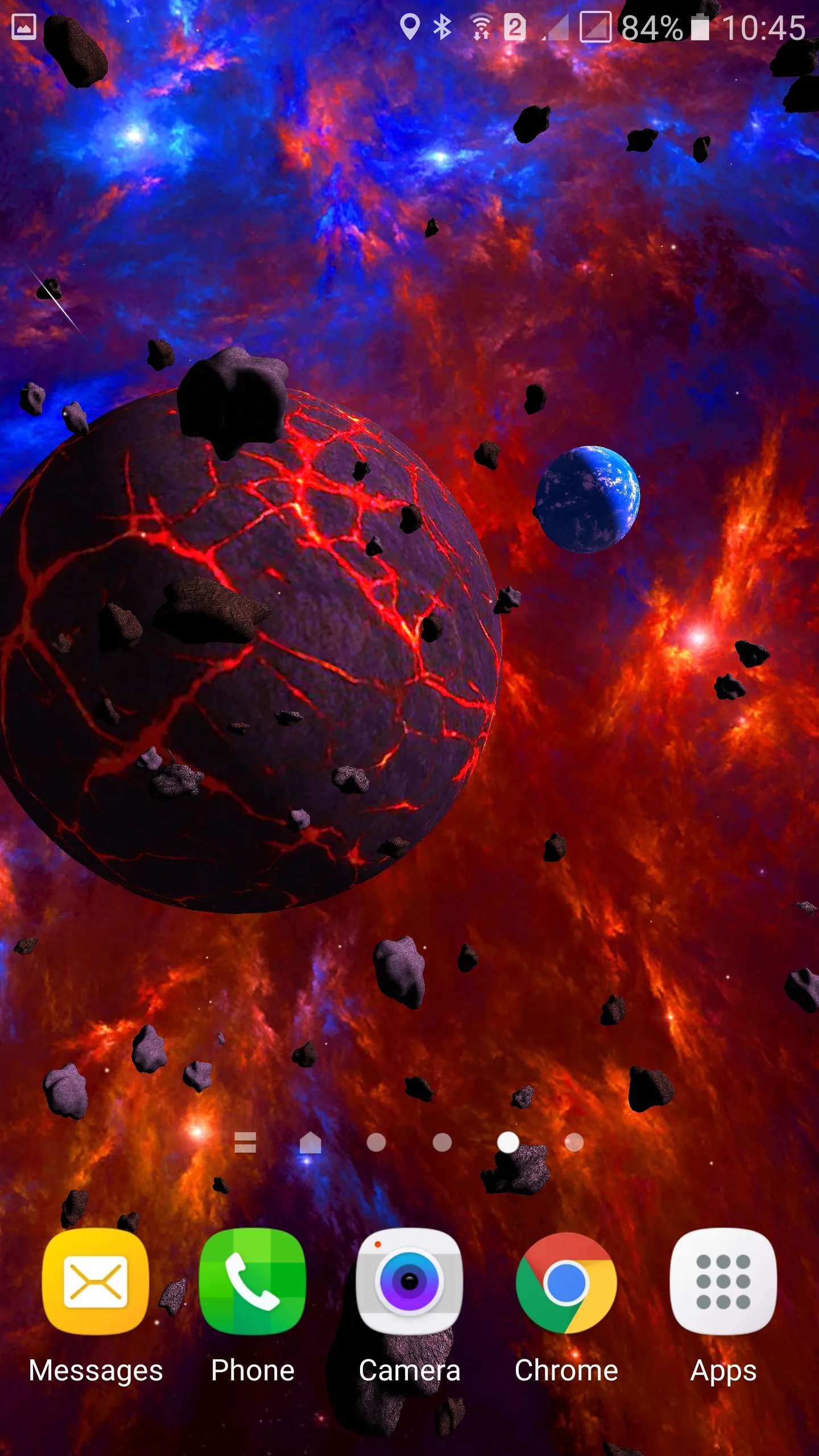 Asteroids 3D live wallpaper | Indus Appstore | Screenshot