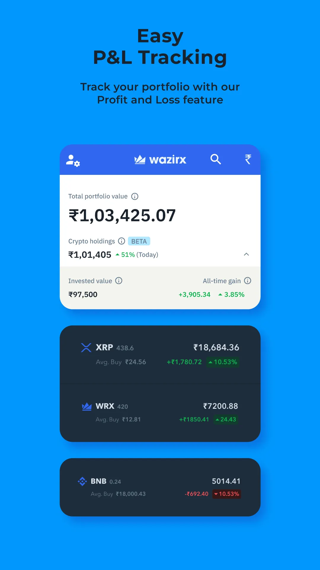 WazirX: Buy Bitcoin & Crypto | Indus Appstore | Screenshot