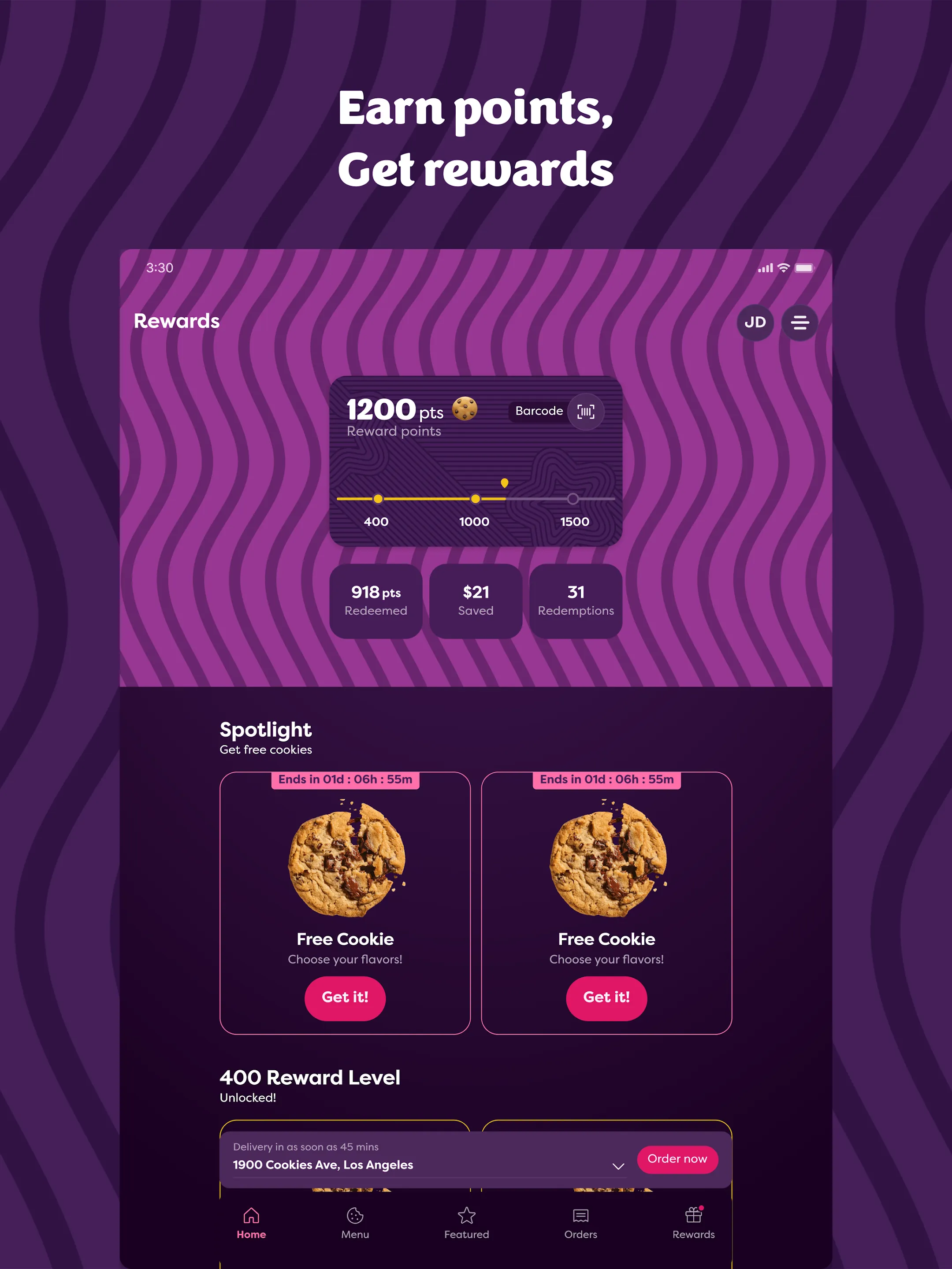 Insomnia Cookies | Indus Appstore | Screenshot