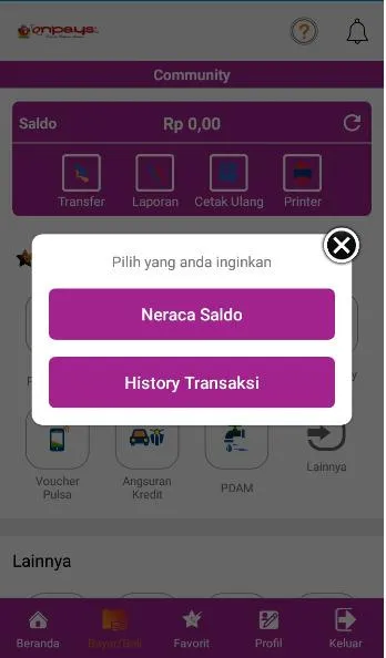 onMOBILE (ONPAYS MOBILE) PPOB | Indus Appstore | Screenshot