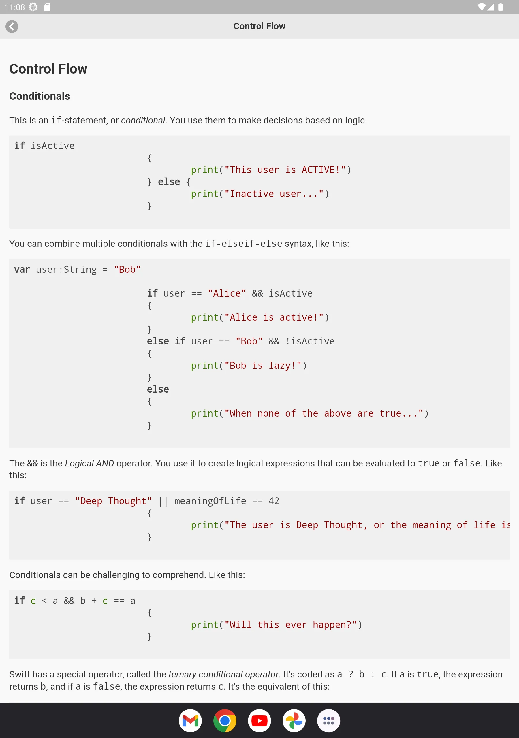 Cheat Sheet for Swift | Indus Appstore | Screenshot