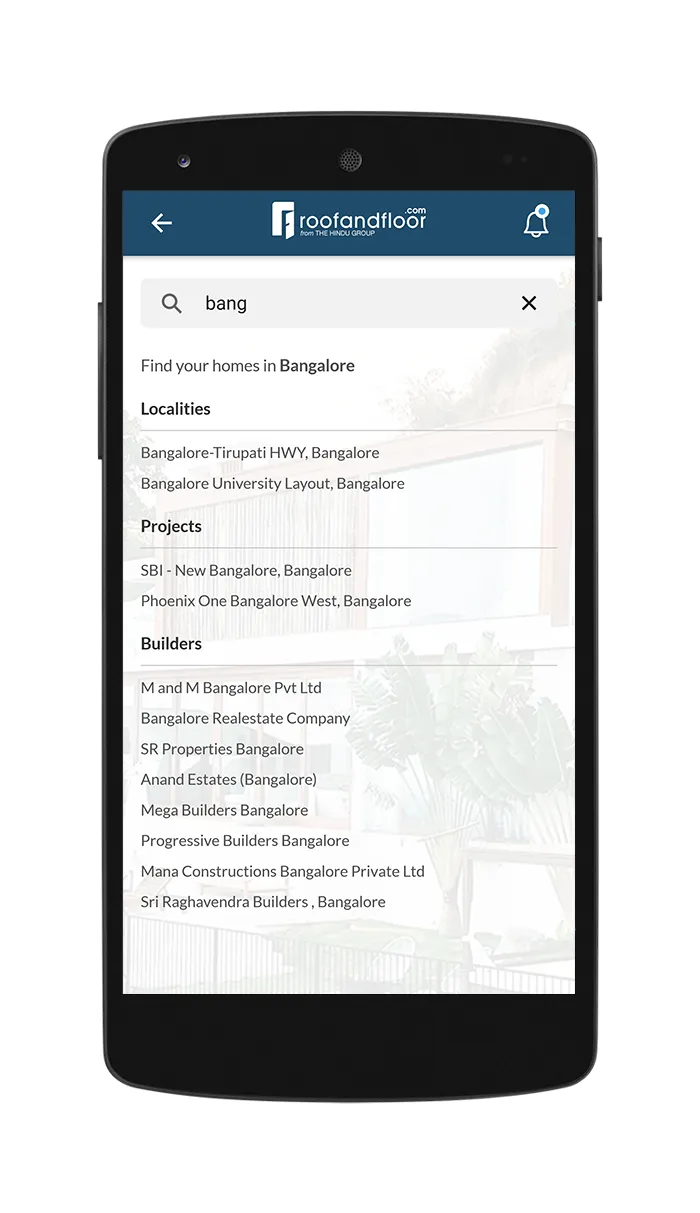 RoofandFloor Property Search | Indus Appstore | Screenshot