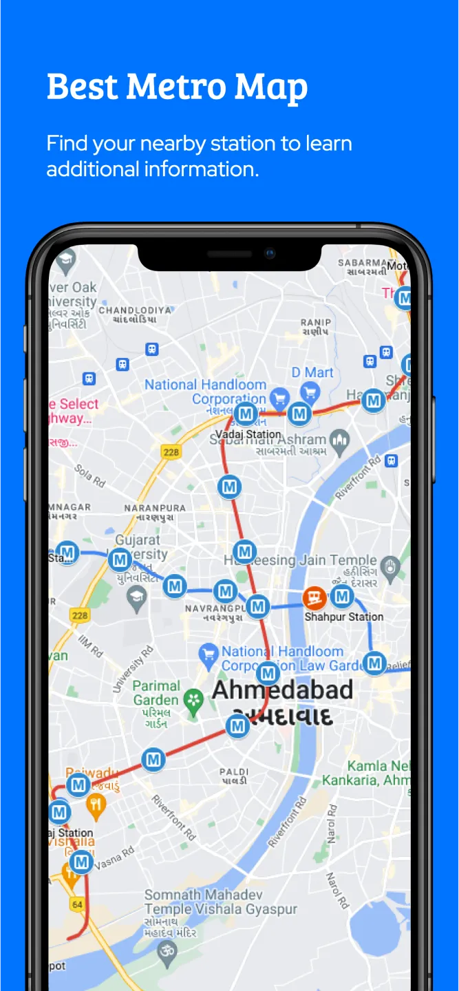 Ahmedabad Metro Route Map | Indus Appstore | Screenshot