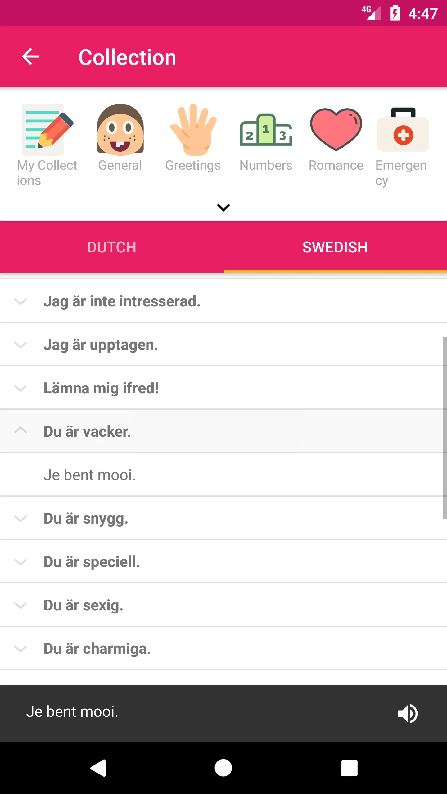 Dutch Swedish Dictionary | Indus Appstore | Screenshot