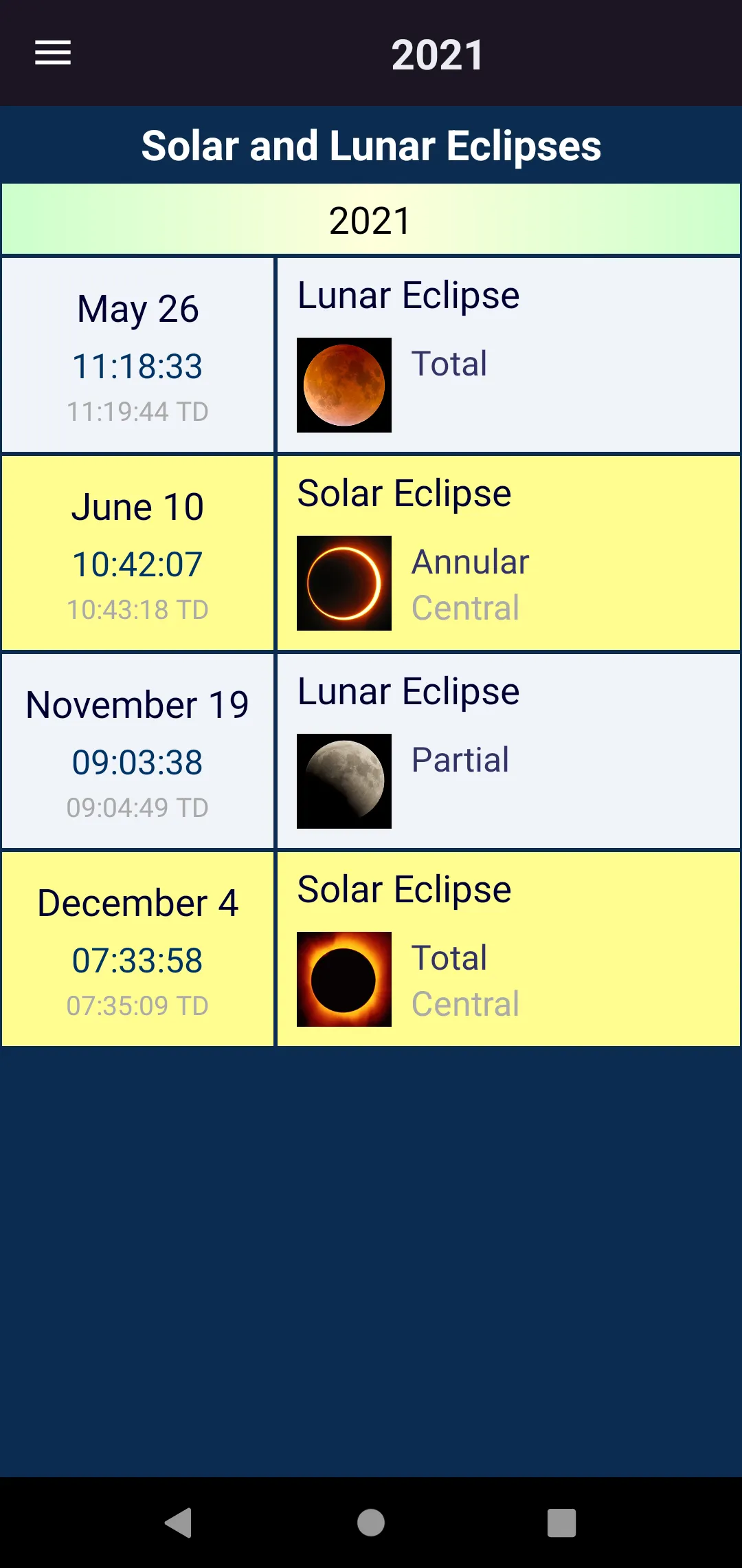 Moon Calendar | Indus Appstore | Screenshot