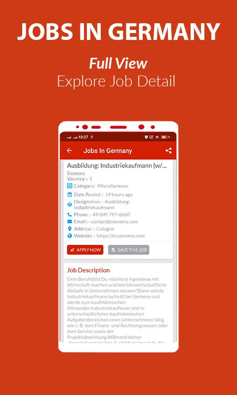 Jobs in Germany | Indus Appstore | Screenshot