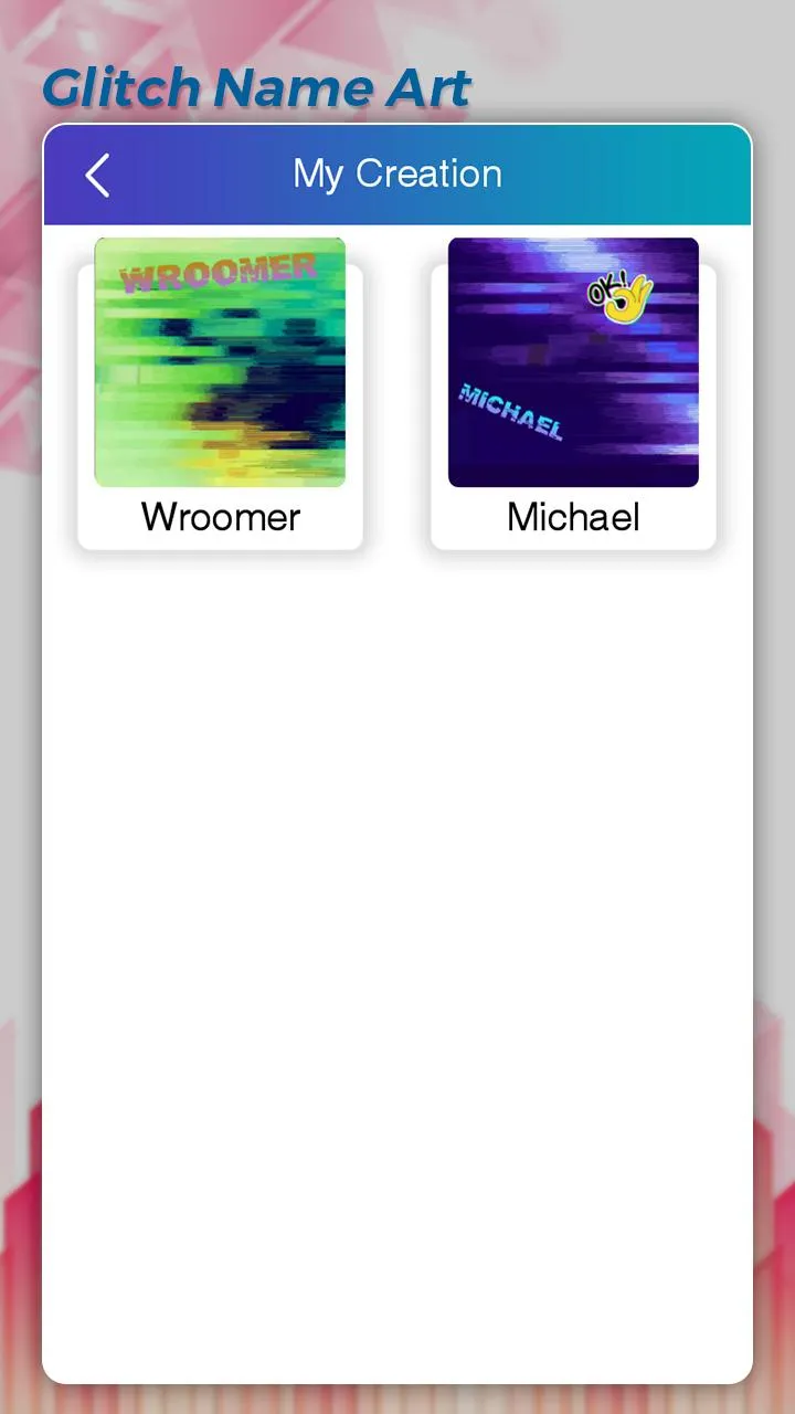 Glitch Name Art Maker | Indus Appstore | Screenshot