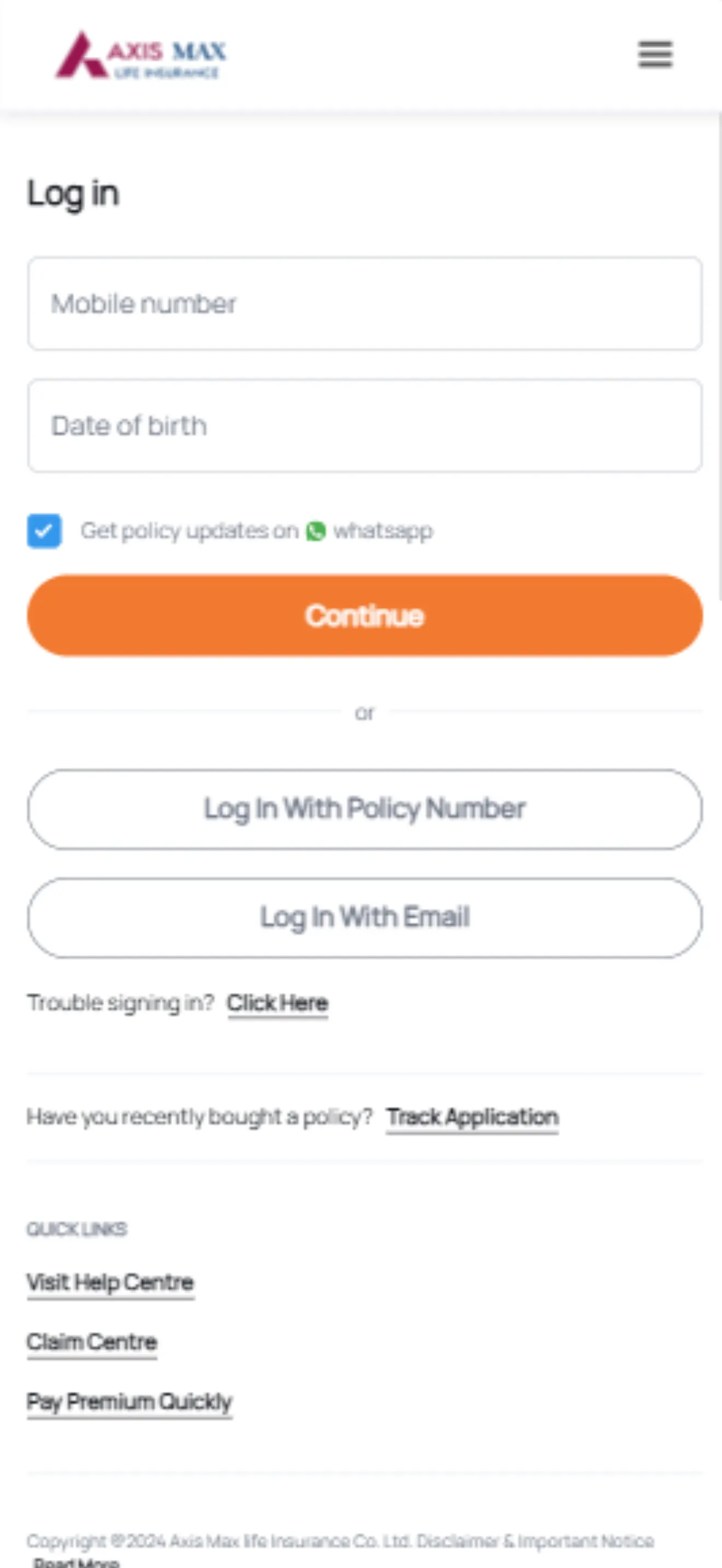 Axis Max life Insurance - Lite | Indus Appstore | Screenshot