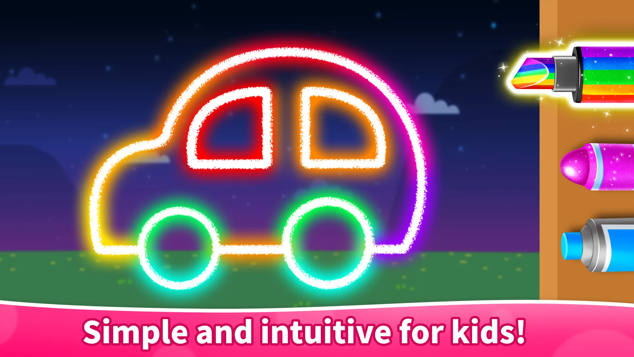 Baby Panda's Glow Doodle Game | Indus Appstore | Screenshot