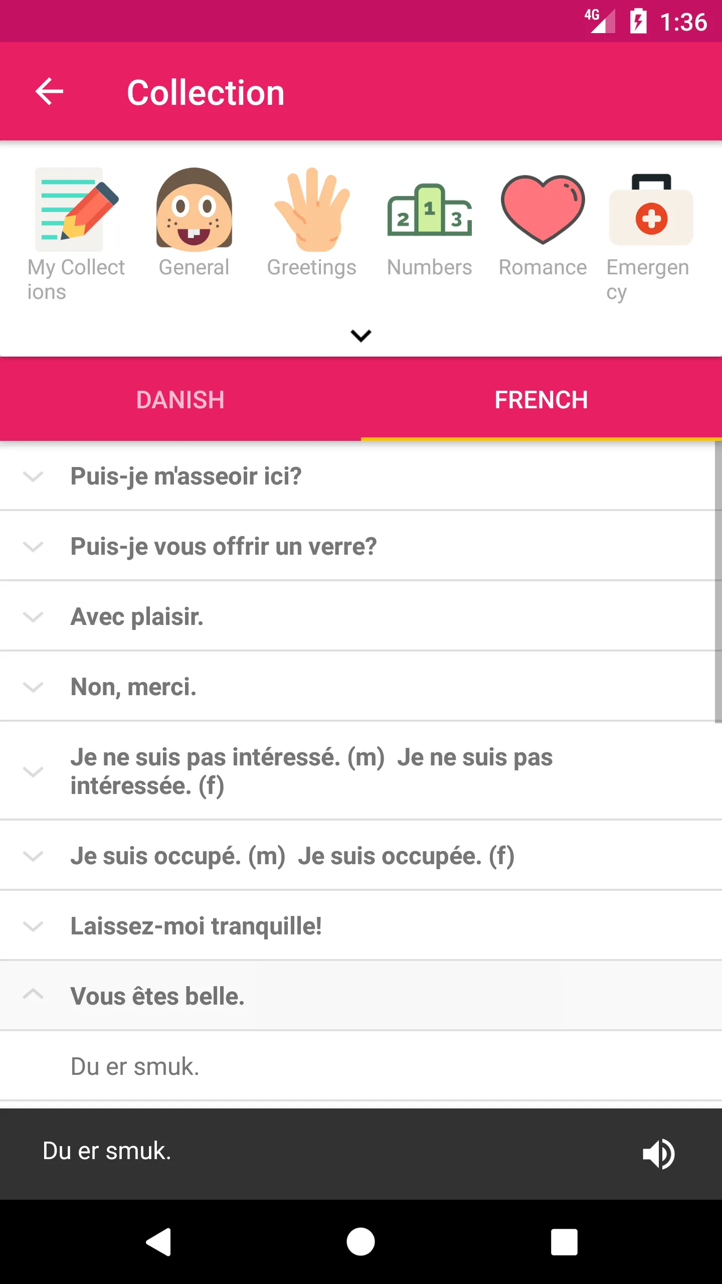 Danish French Dictionary | Indus Appstore | Screenshot