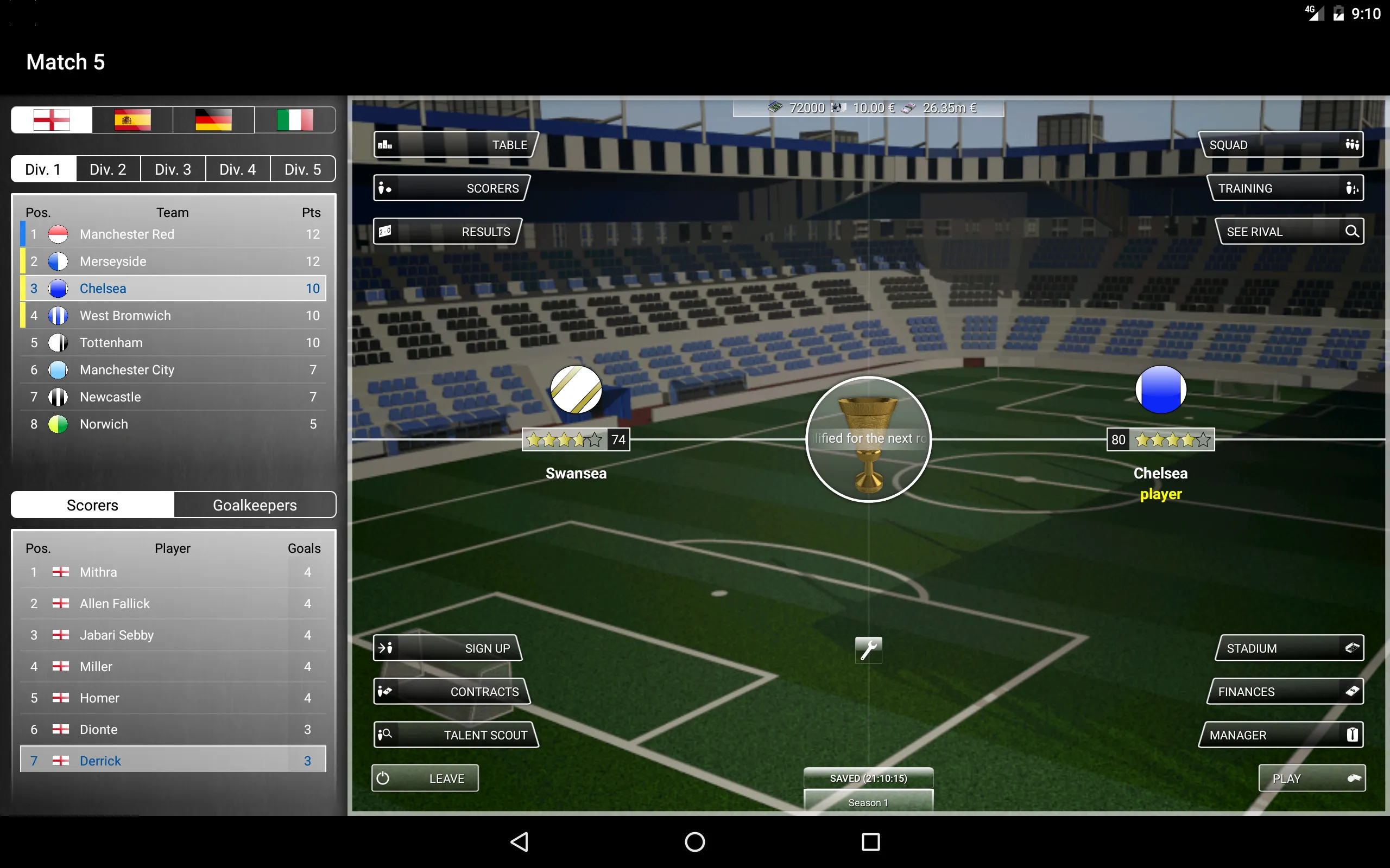 iClub Manager 2: football mana | Indus Appstore | Screenshot