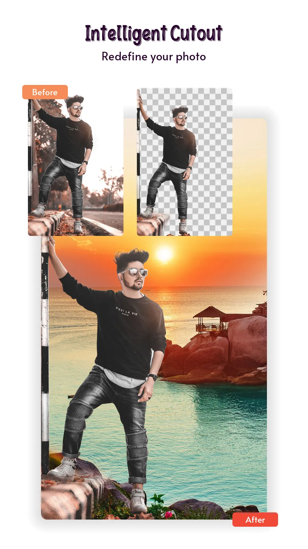 Sunset Photo Editor, Cut Paste | Indus Appstore | Screenshot