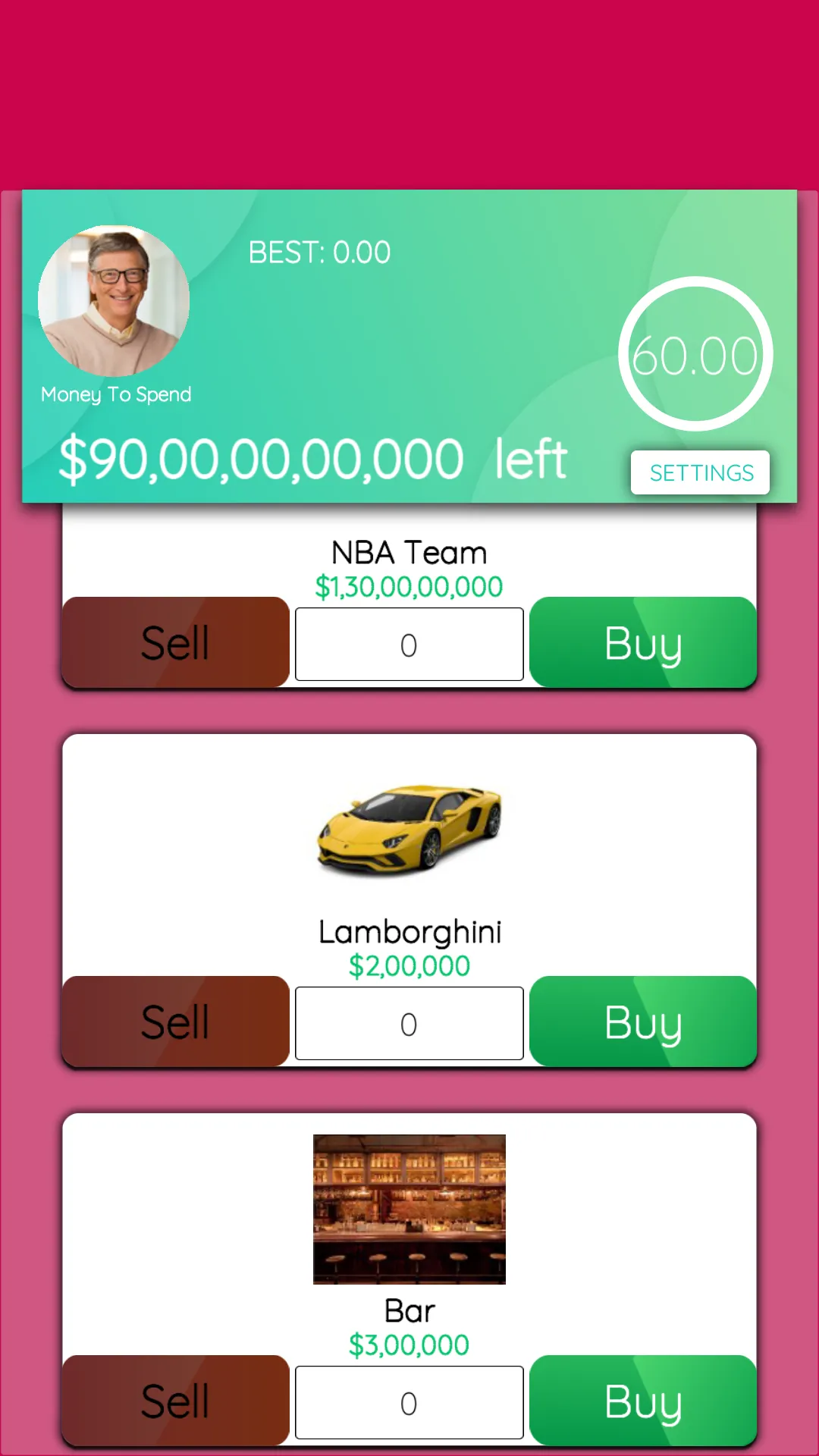 Spend Bill Gates Money | Indus Appstore | Screenshot