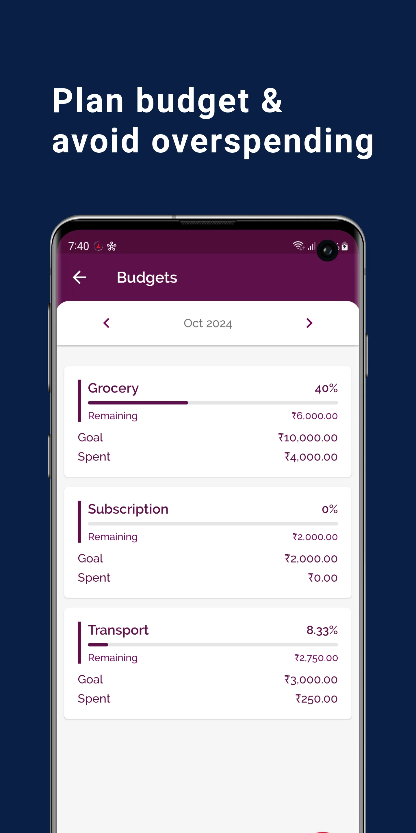 Daily Expense & Budget Manager | Indus Appstore | Screenshot