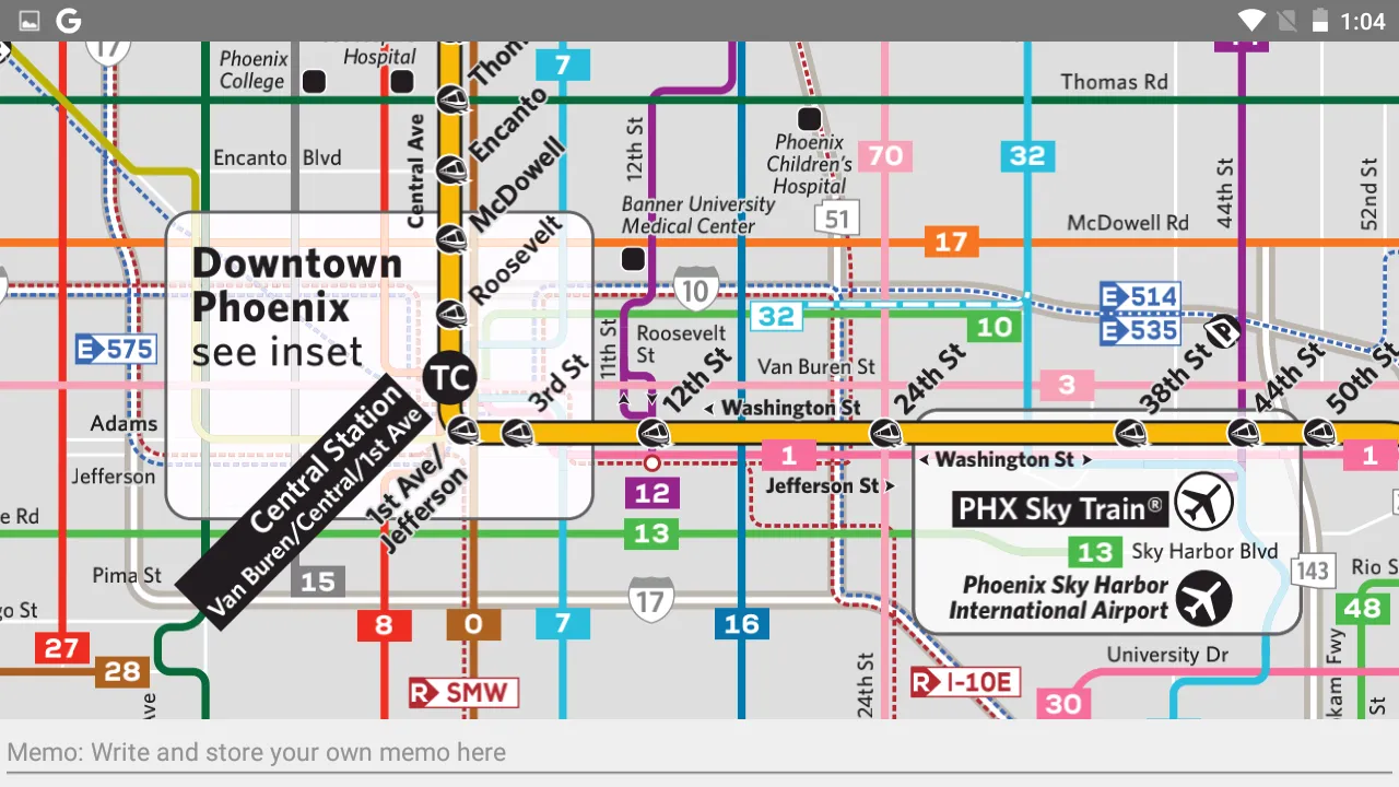 PHOENIX BUS AND RAIL MAP OFFLI | Indus Appstore | Screenshot