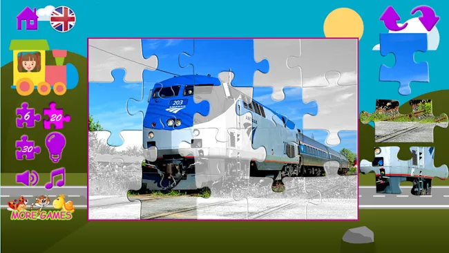 Train puzzles | Indus Appstore | Screenshot