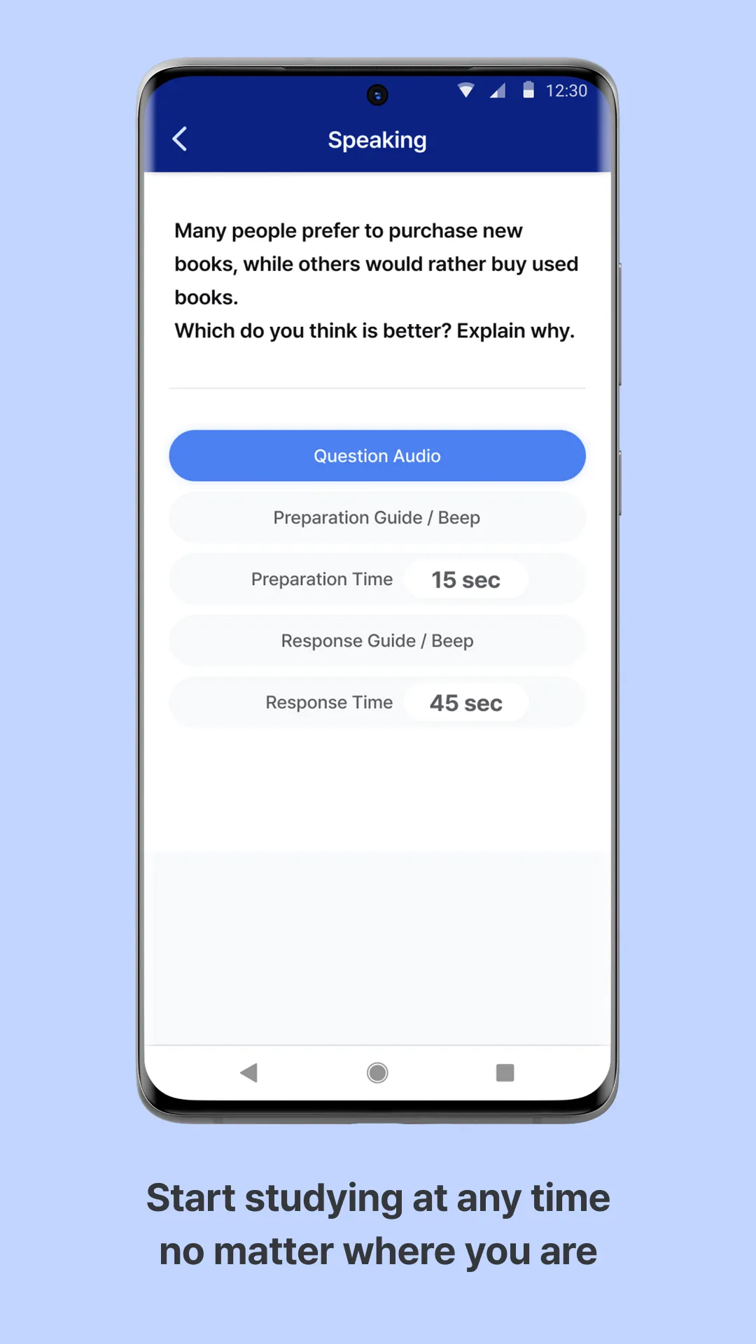 TestGlider: TOEFL prep | Indus Appstore | Screenshot