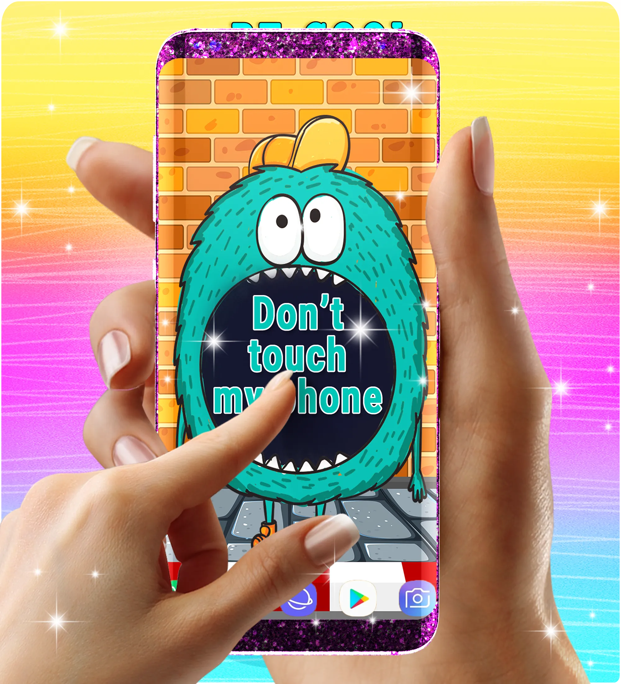 Don't touch my phone wallpaper | Indus Appstore | Screenshot