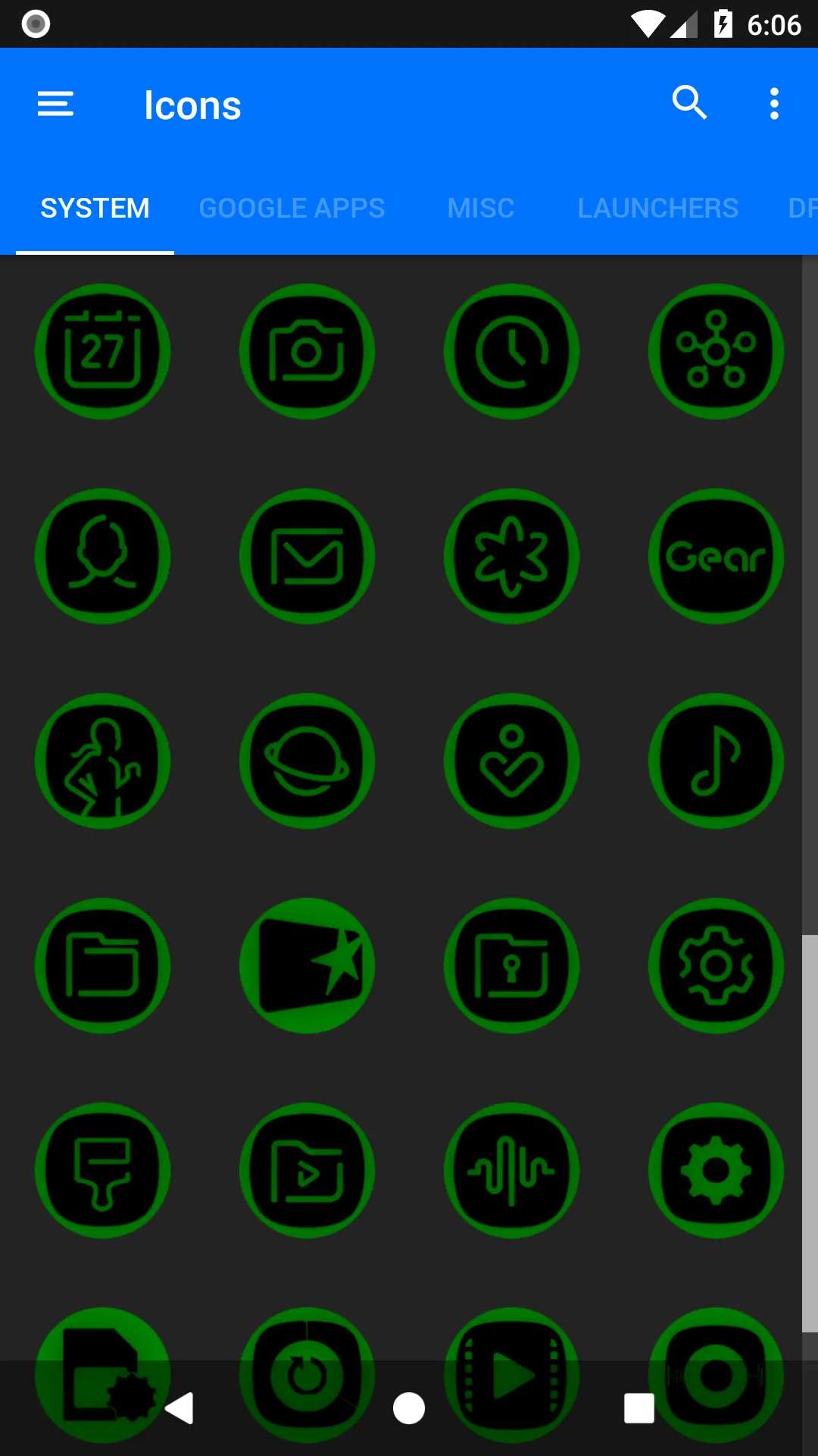 Oreo Green Icon Pack P2 | Indus Appstore | Screenshot