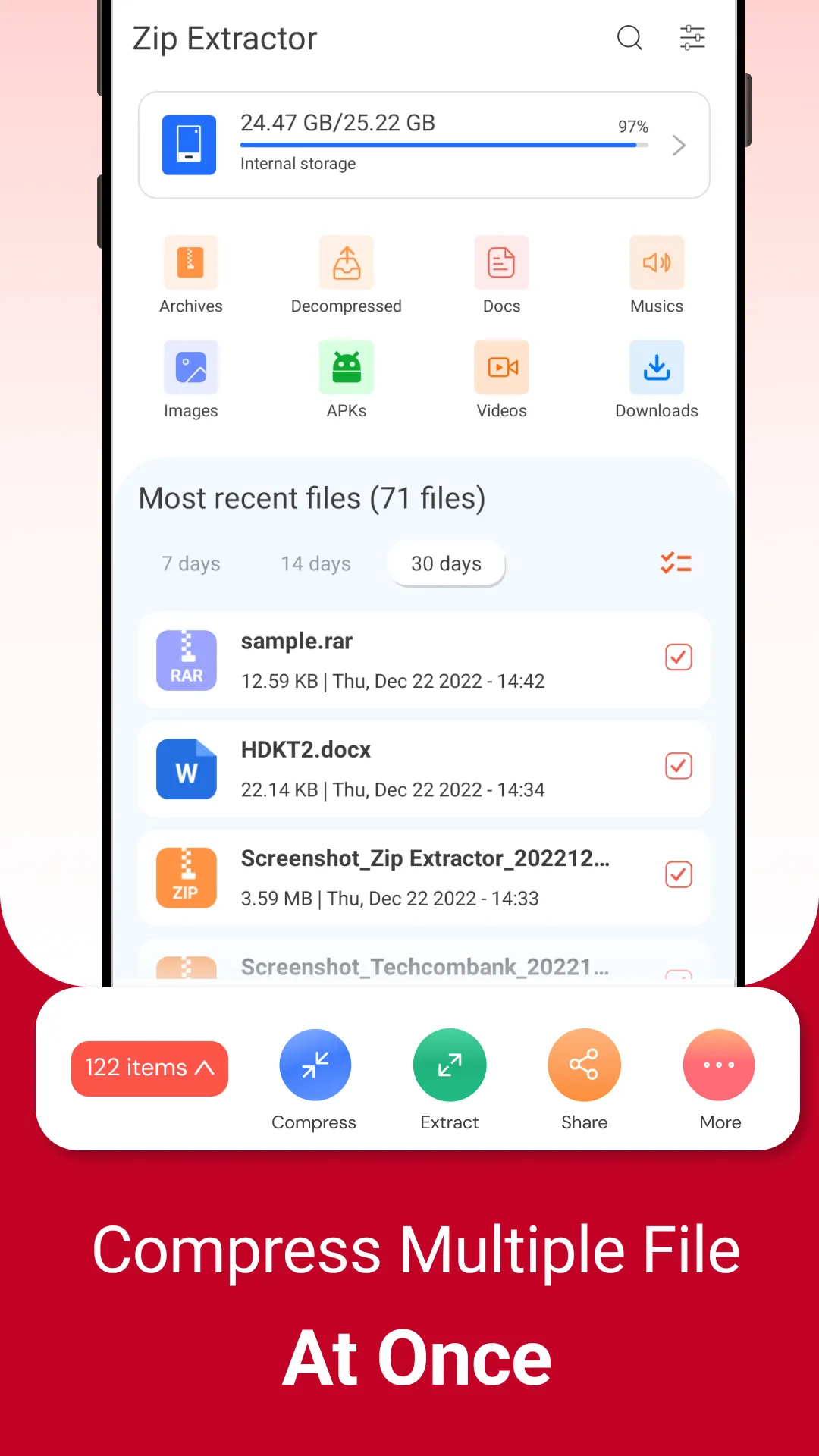 Zip Extractor - UnZIP, UnRAR | Indus Appstore | Screenshot
