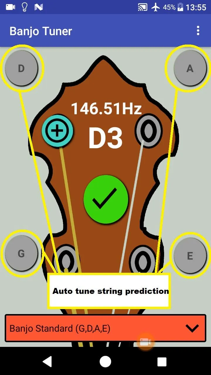 Tenor Banjo Tuner | Indus Appstore | Screenshot