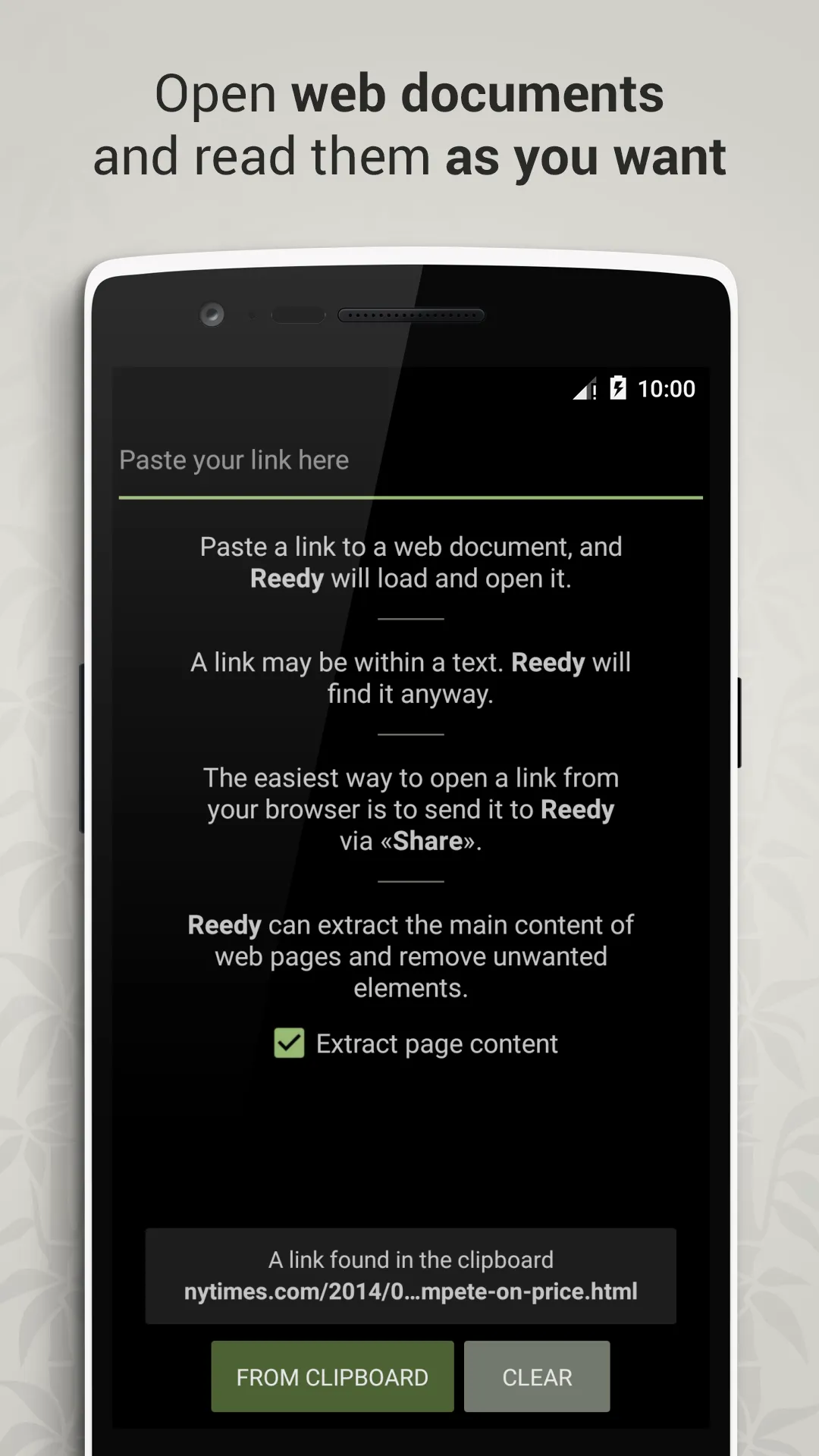 Reedy. Intelligent reader | Indus Appstore | Screenshot