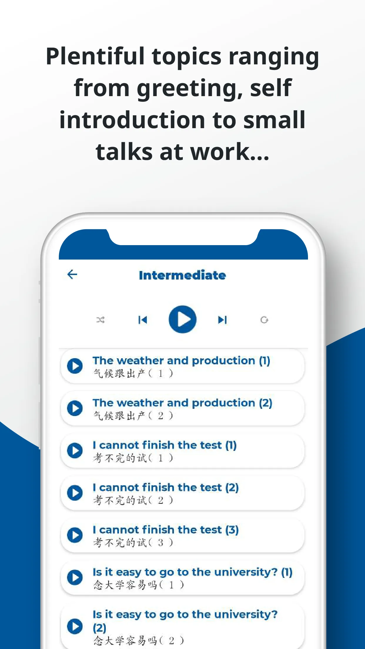 Chinese ー Listening・Speaking | Indus Appstore | Screenshot