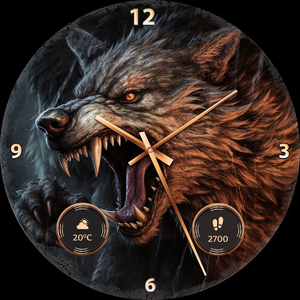 Wolf Watch Face: Wear OS Watch | Indus Appstore | Screenshot