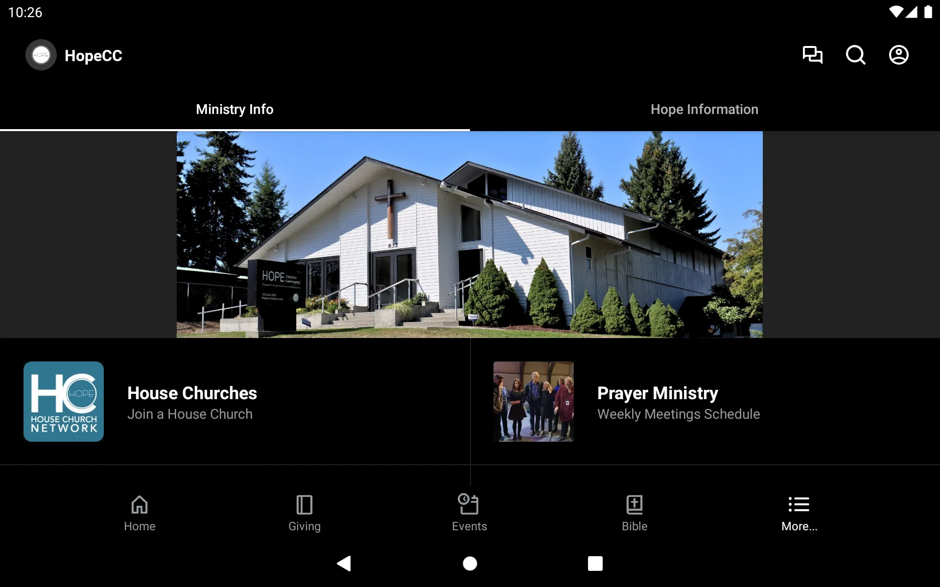 Hope Christian Community | Indus Appstore | Screenshot