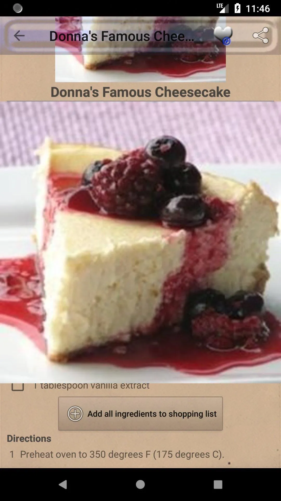 Cheesecake and Cheese Recipes | Indus Appstore | Screenshot