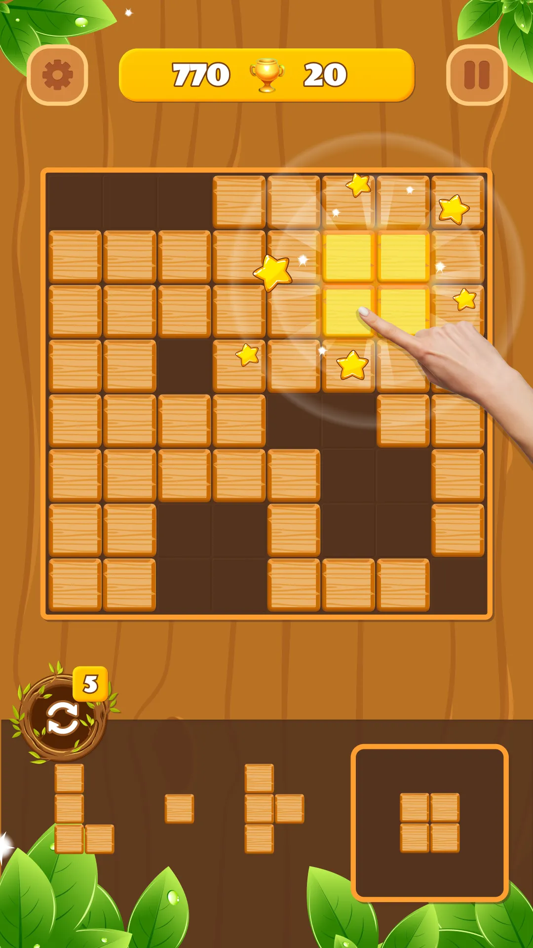 Woody Block Puzzle: Wood Game | Indus Appstore | Screenshot