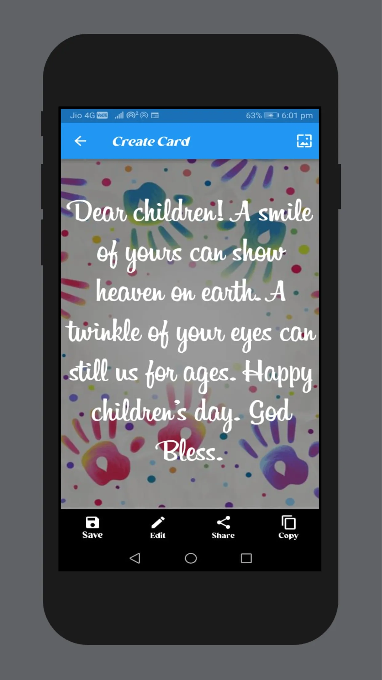 childrens day wishes | Indus Appstore | Screenshot