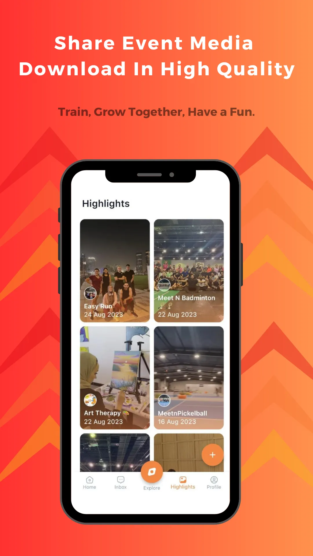 MeetNTrain: Social Events | Indus Appstore | Screenshot