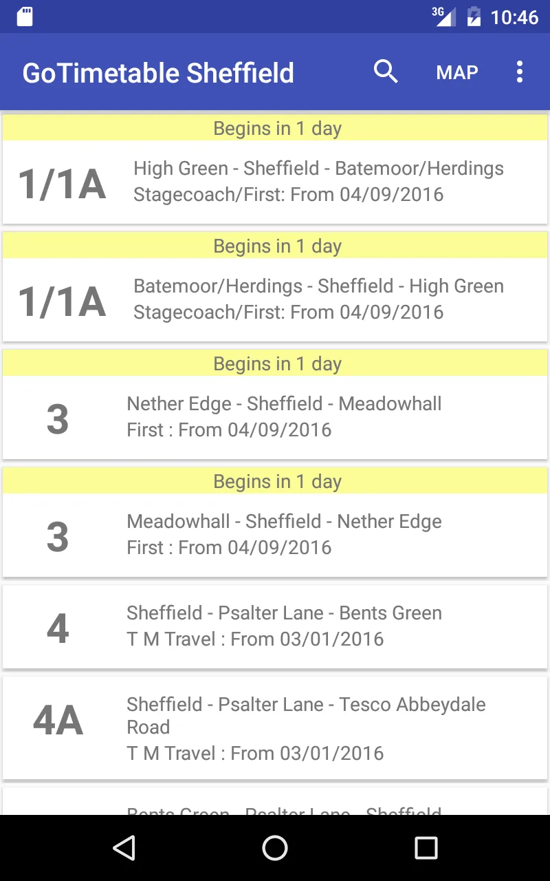 GoTimetable Sheffield | Indus Appstore | Screenshot