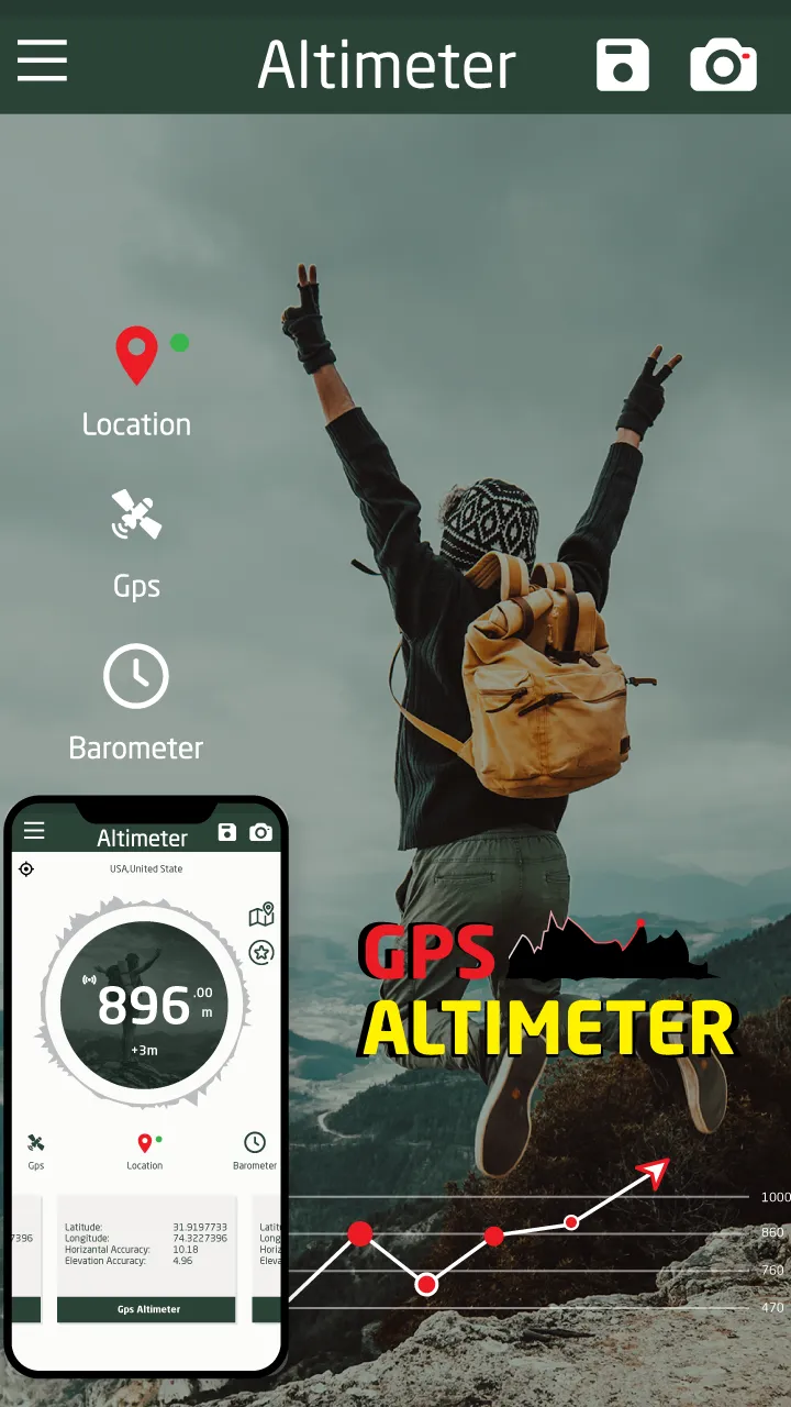 Altitude Meter - Altimeter App | Indus Appstore | Screenshot