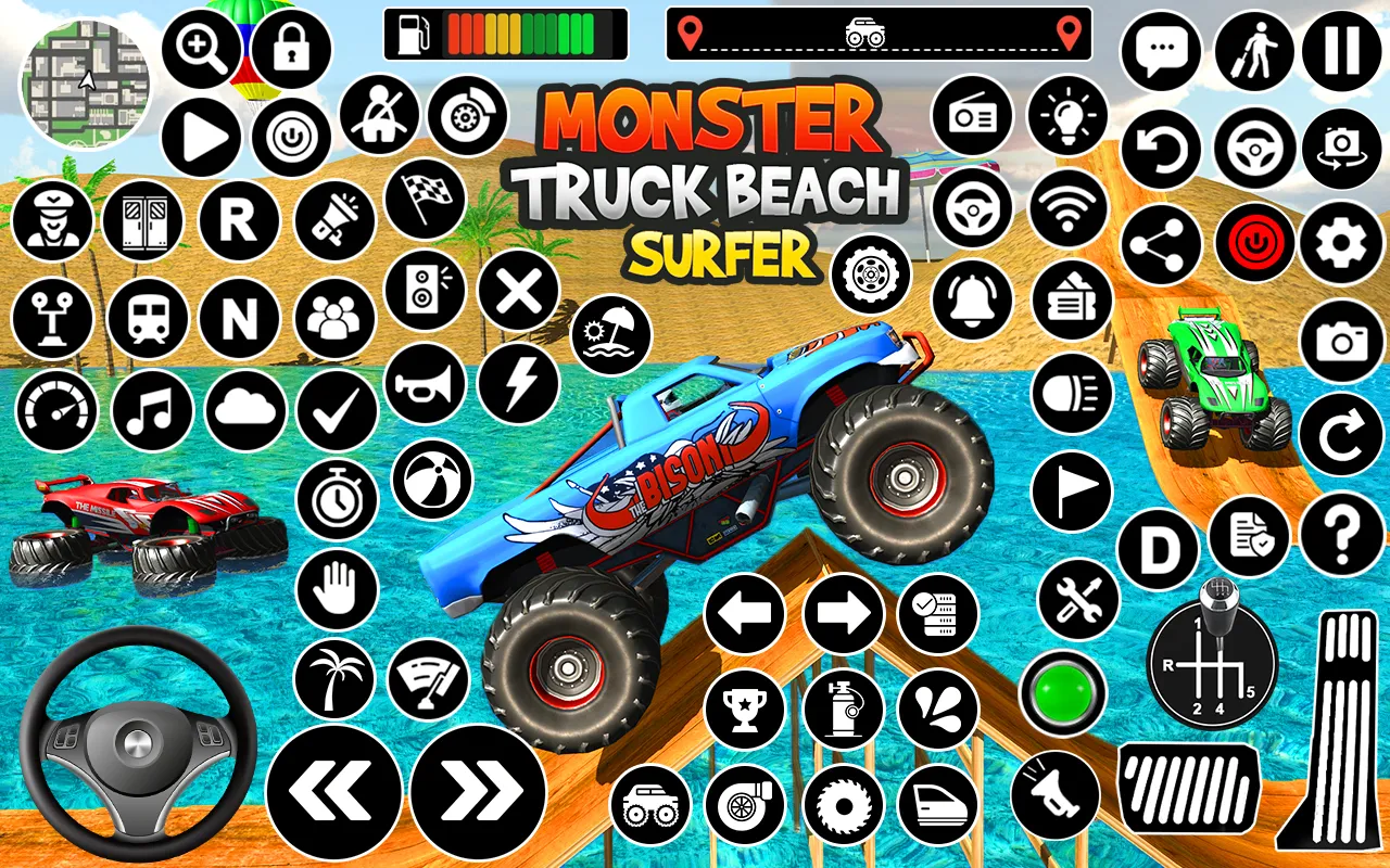 Monster Truck Water Surfing 3D | Indus Appstore | Screenshot