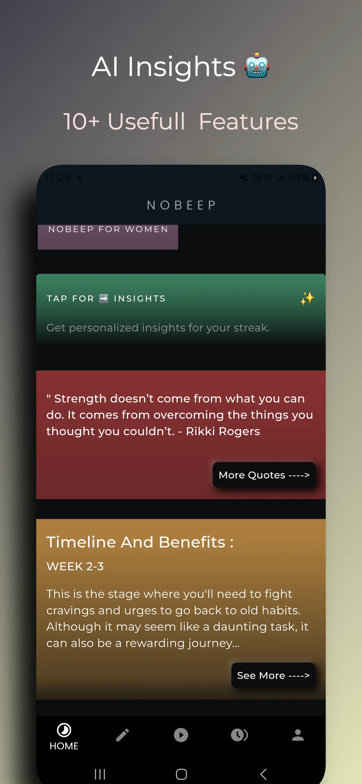 NoBeep: Quit Fap | Quit Porn | Indus Appstore | Screenshot