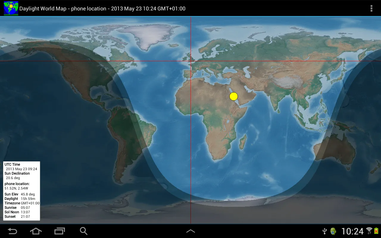 Daylight World Map | Indus Appstore | Screenshot